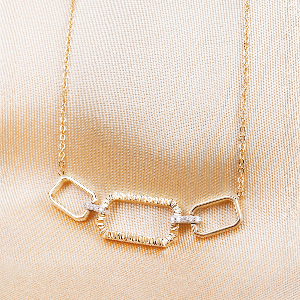 Rectangular Link Necklace
