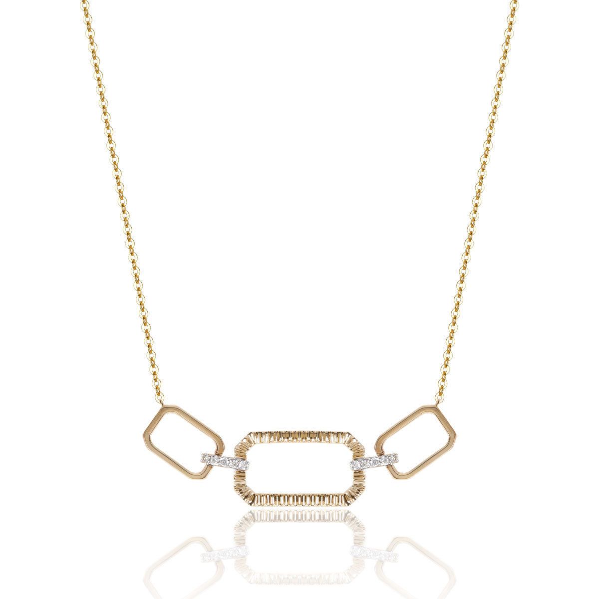 Rectangular Link Necklace