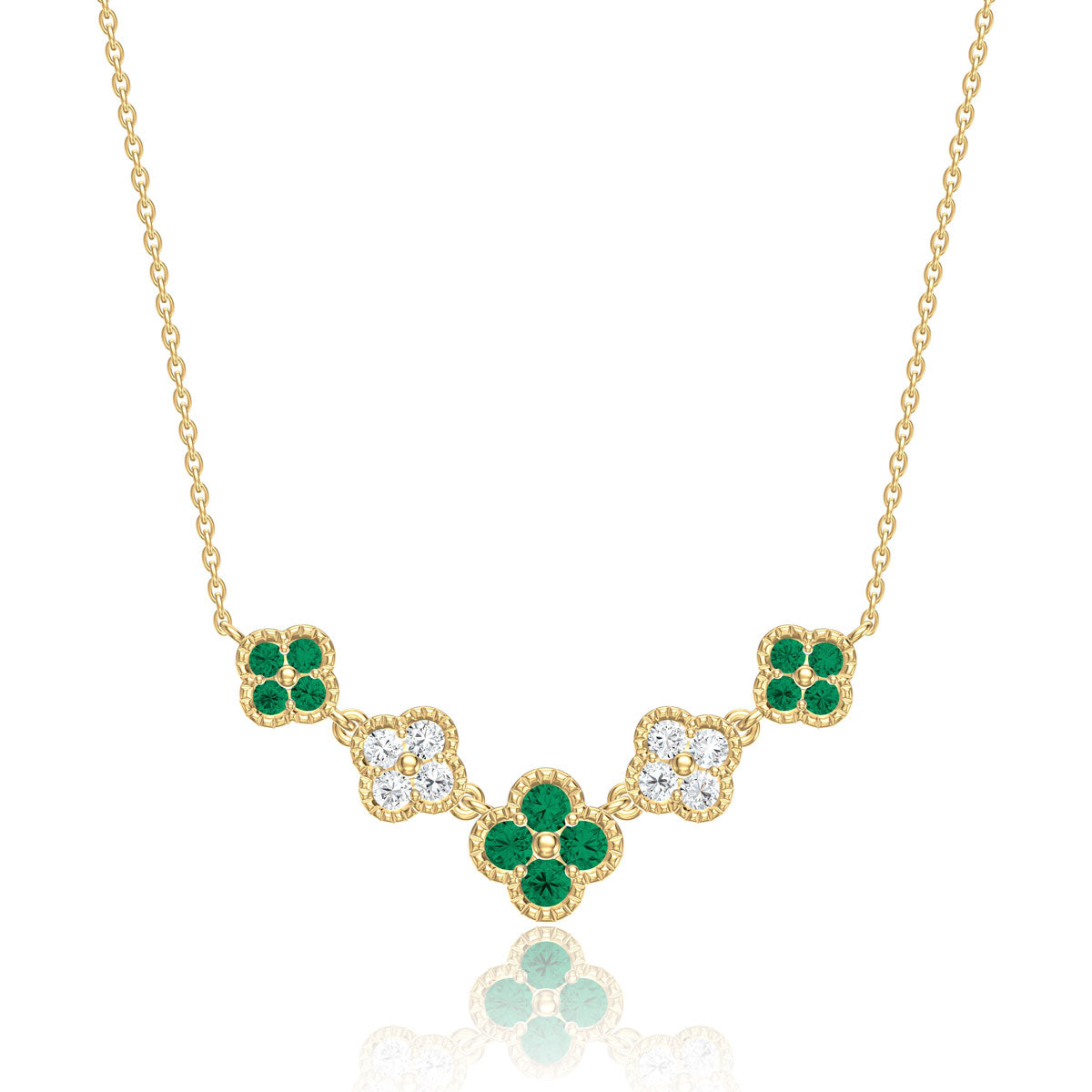 Clover Cascade Neckalce