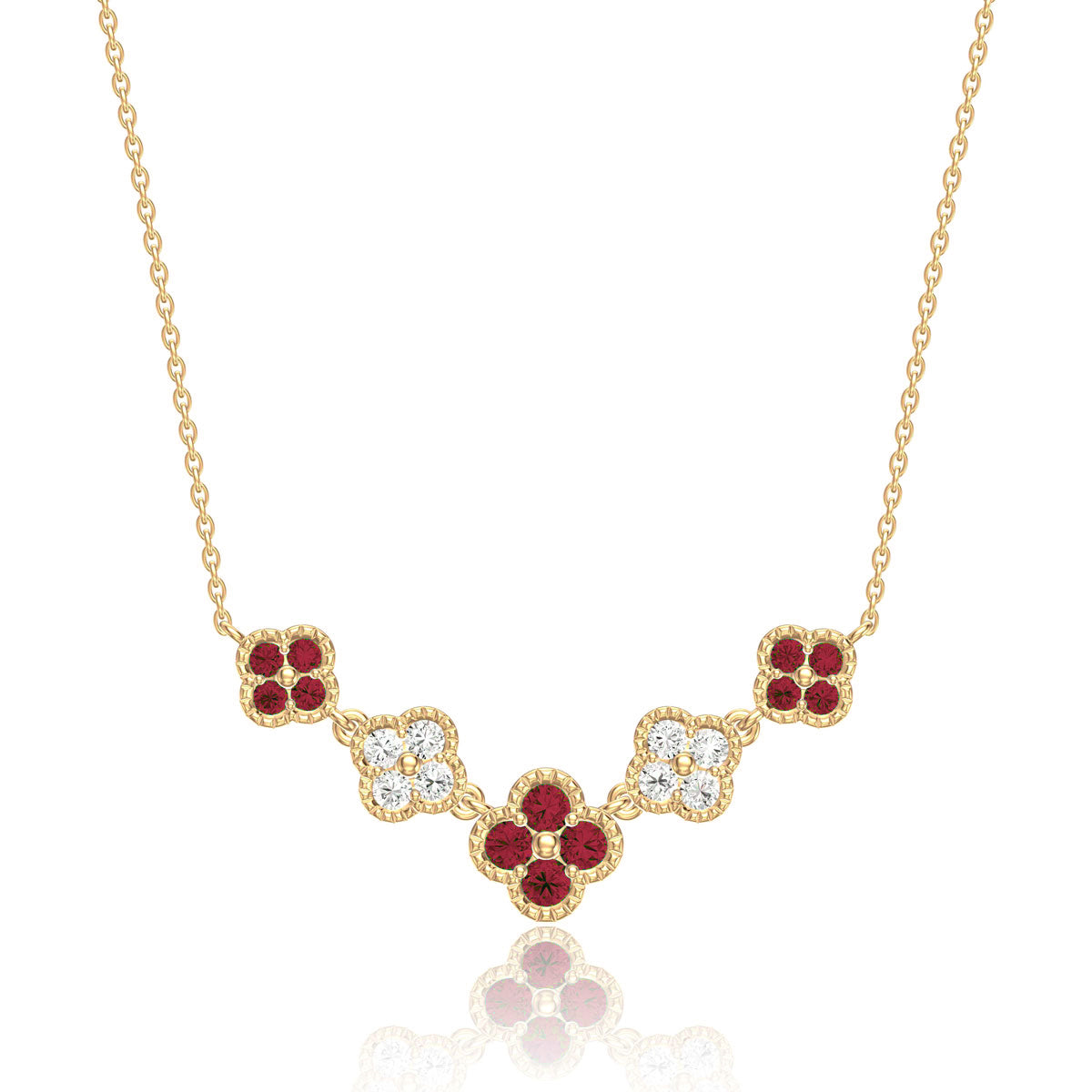 Clover Cascade Neckalce