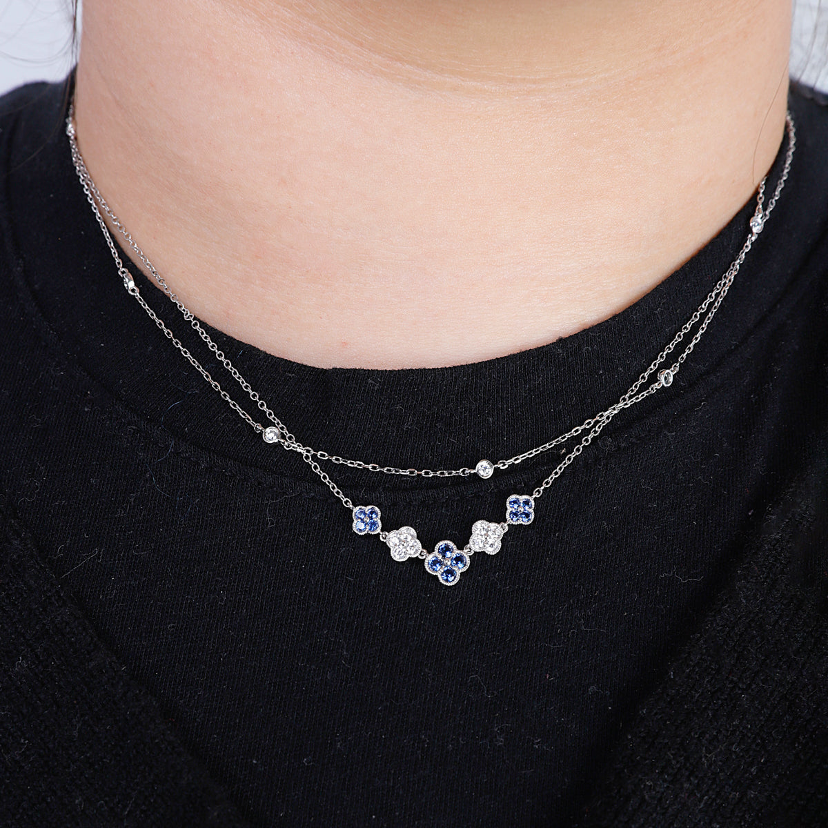 Clover Cascade Neckalce