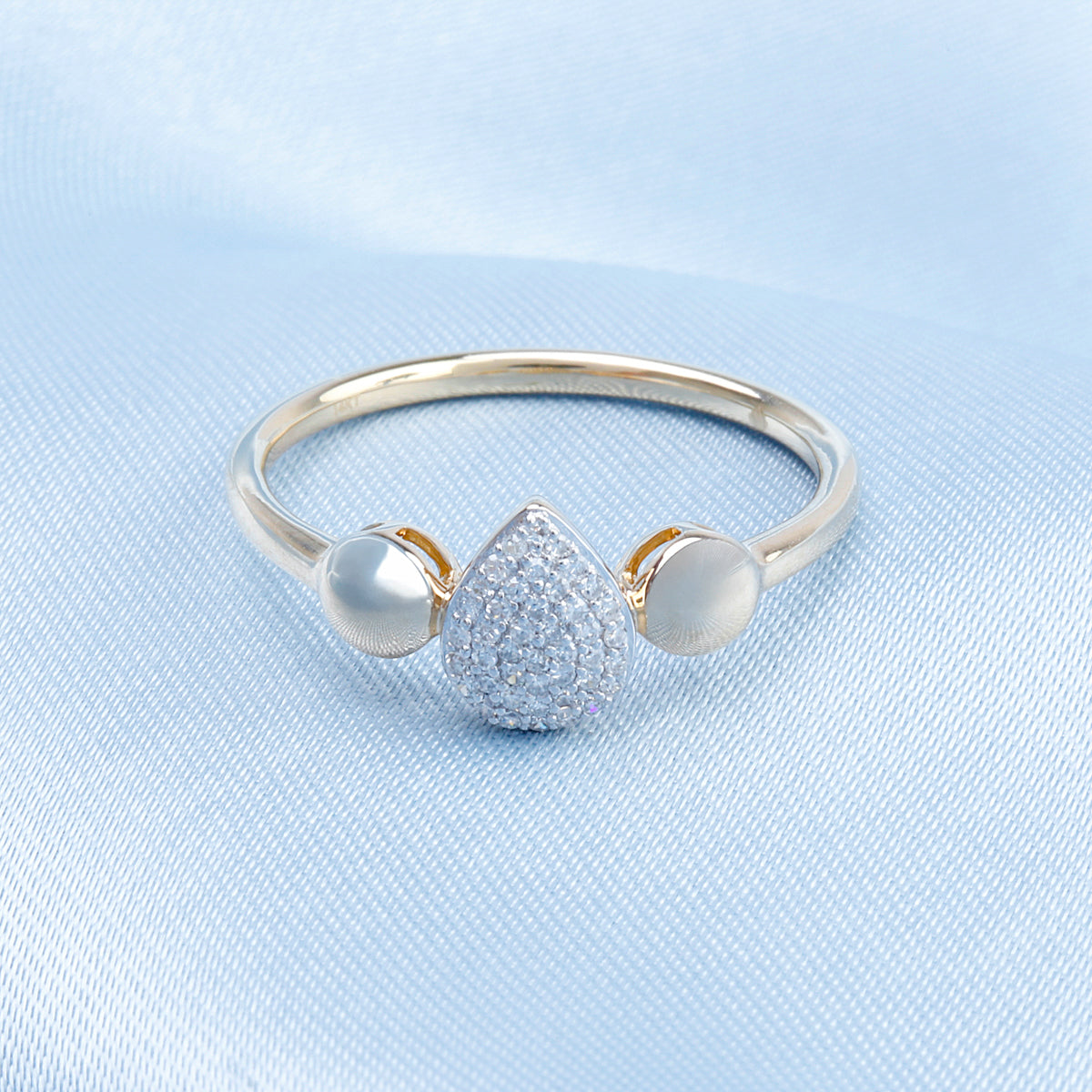Pave Teardrop Ring