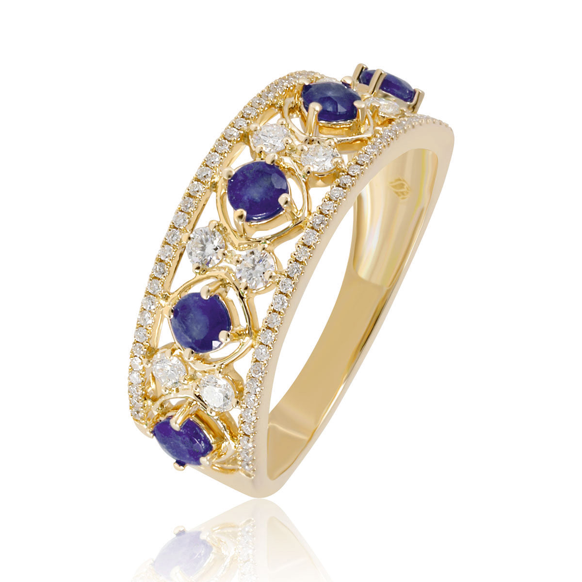 Round Precious Filigree Band