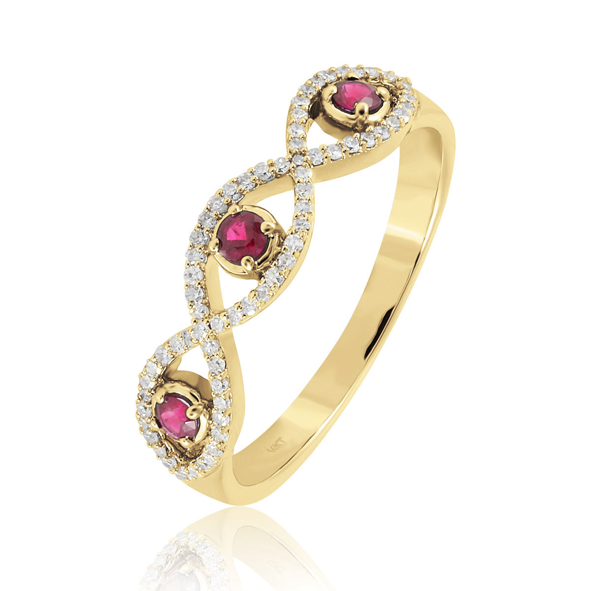 Open Gaze Precious Ring