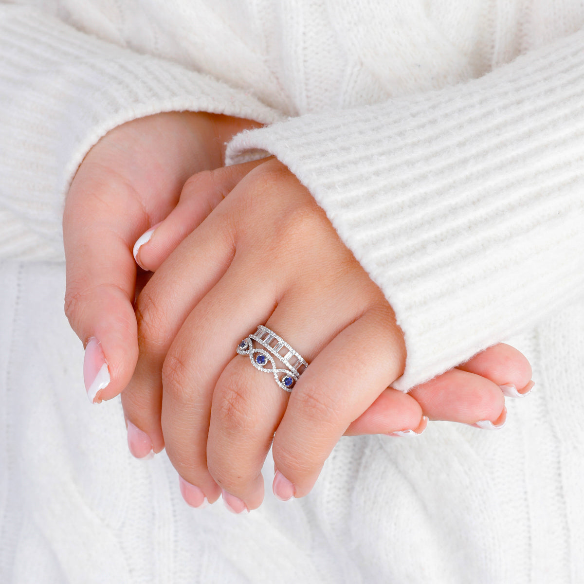 Open Gaze Precious Ring
