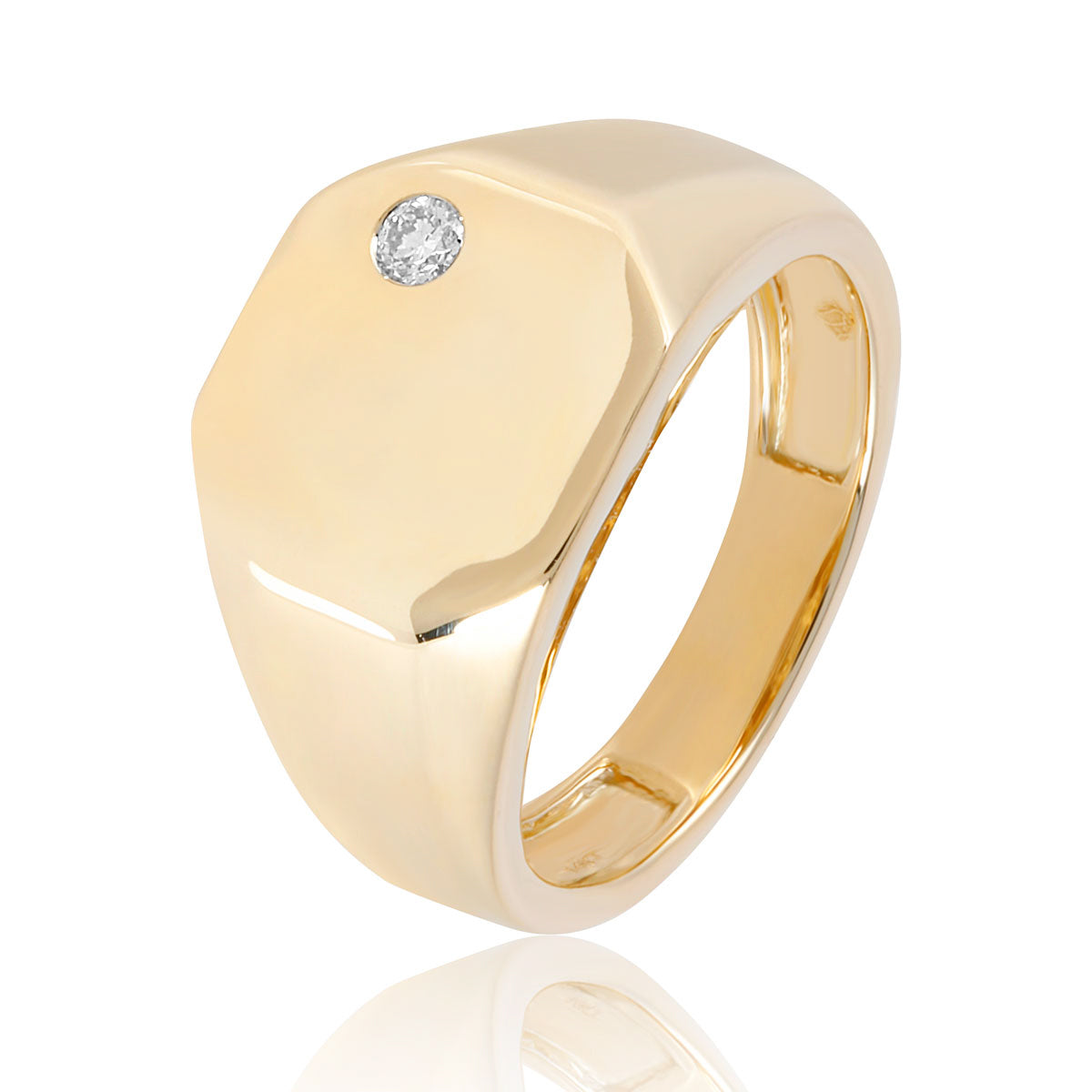 Statement Signet Speckle Ring