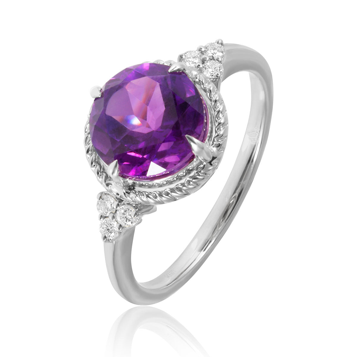 Luxe Round Gem Ring