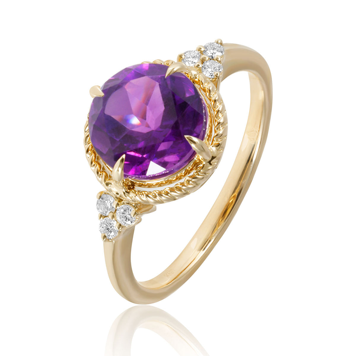 Luxe Round Gem Ring