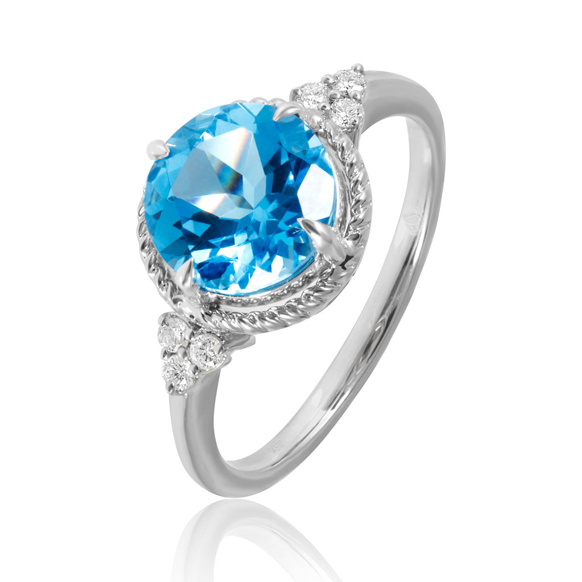 Luxe Round Gem Ring