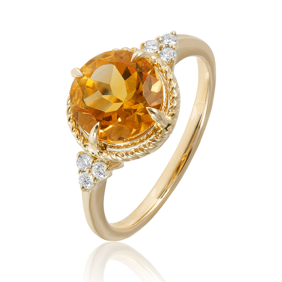 Luxe Round Gem Ring