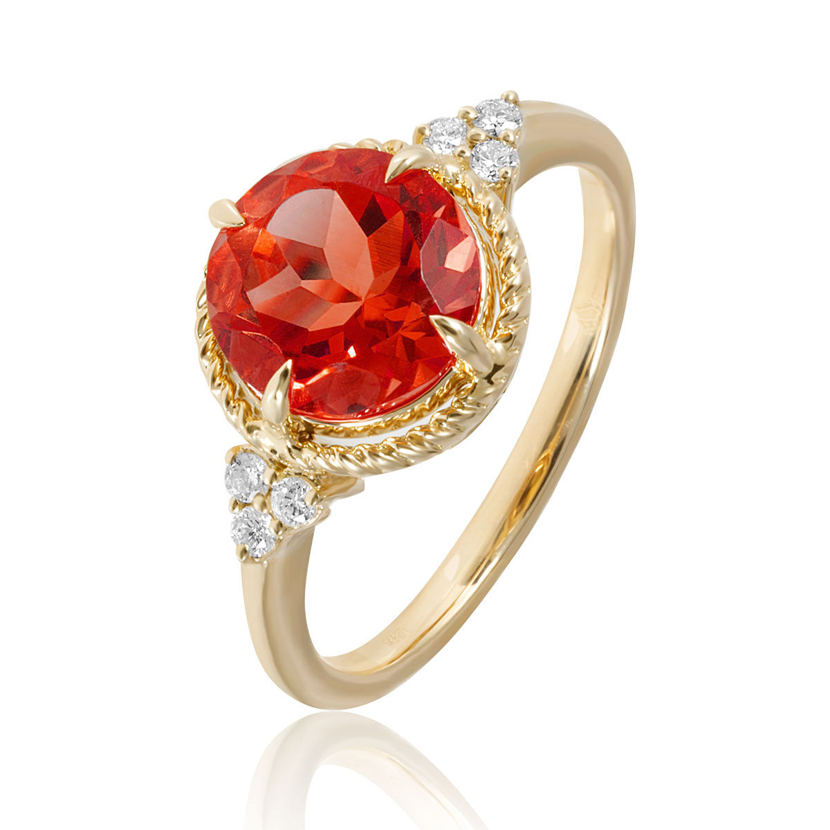 Luxe Round Gem Ring