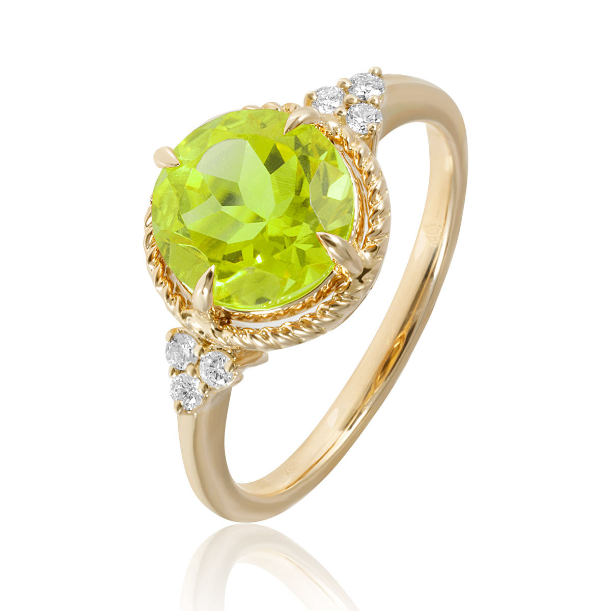 Luxe Round Gem Ring