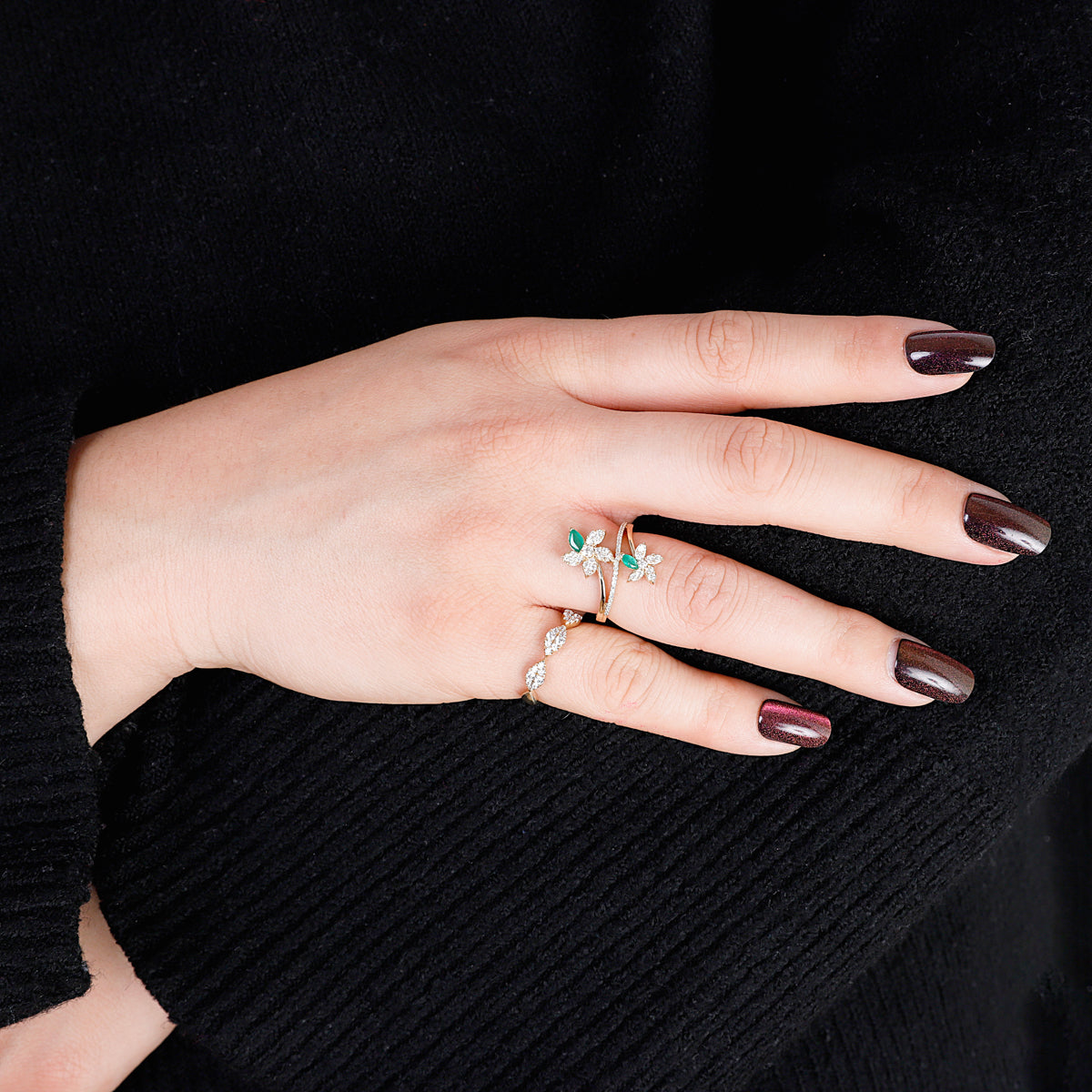 Fleur Duo Bypass Ring