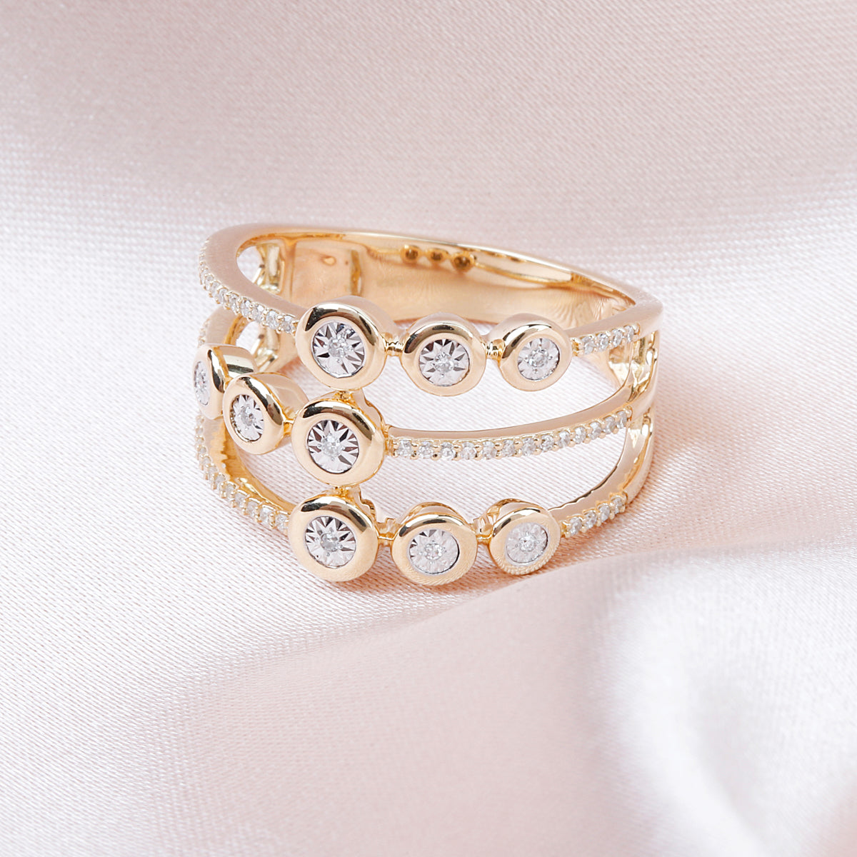 Triple Bubble Harmony Ring