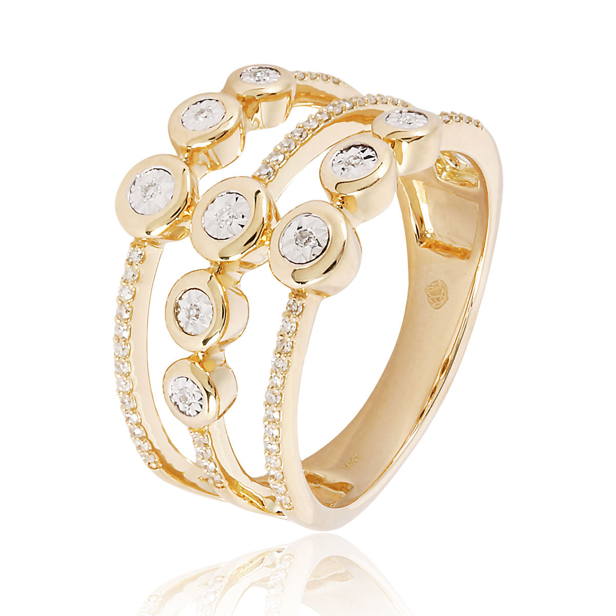 Triple Bubble Harmony Ring