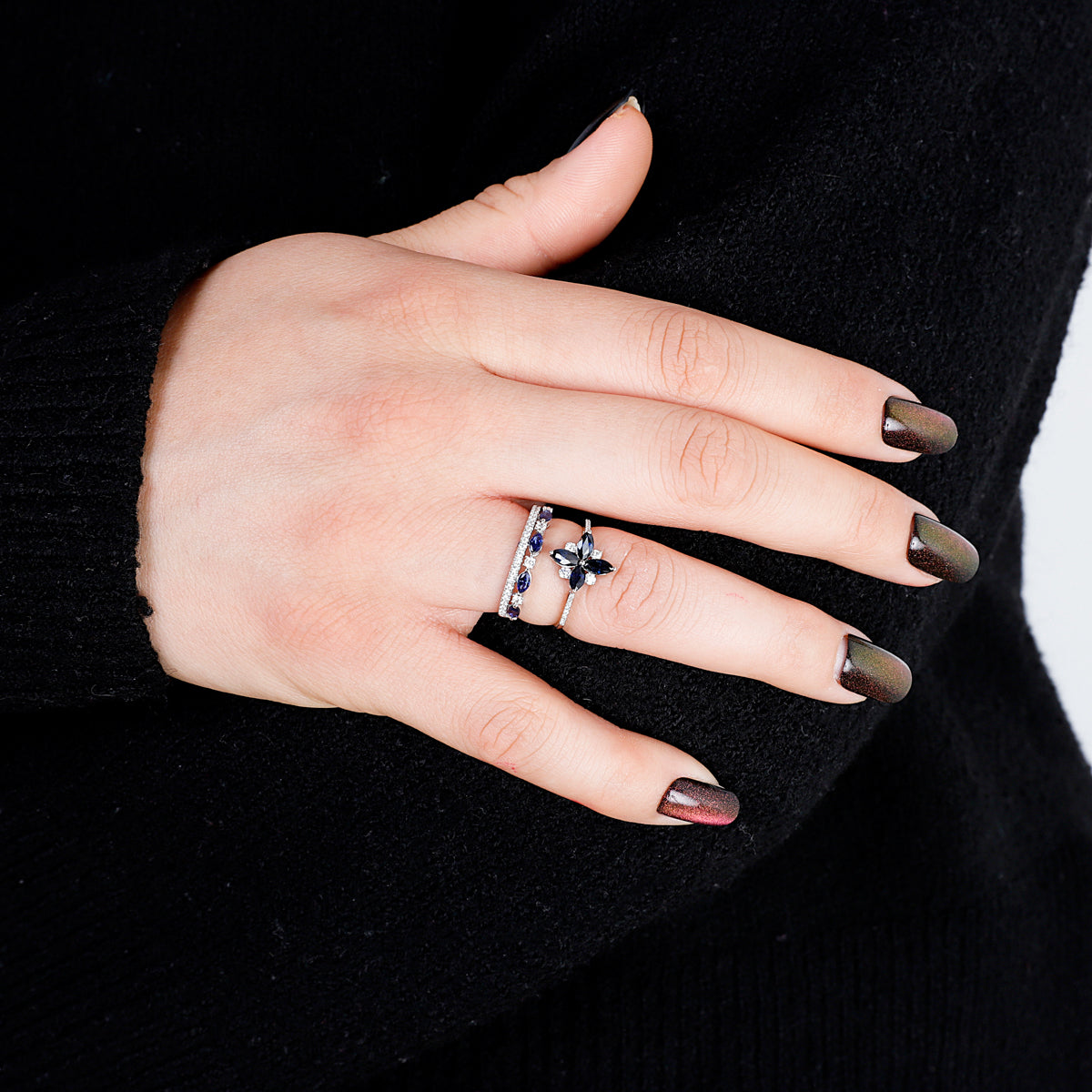 Marquise Flower Ring