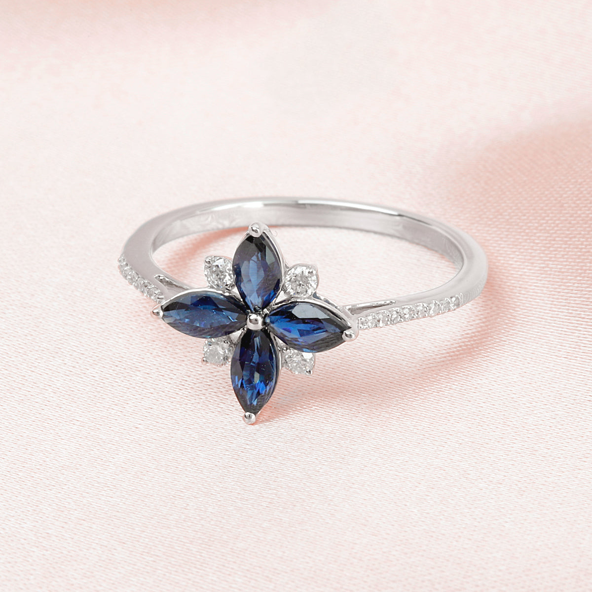 Marquise Flower Ring