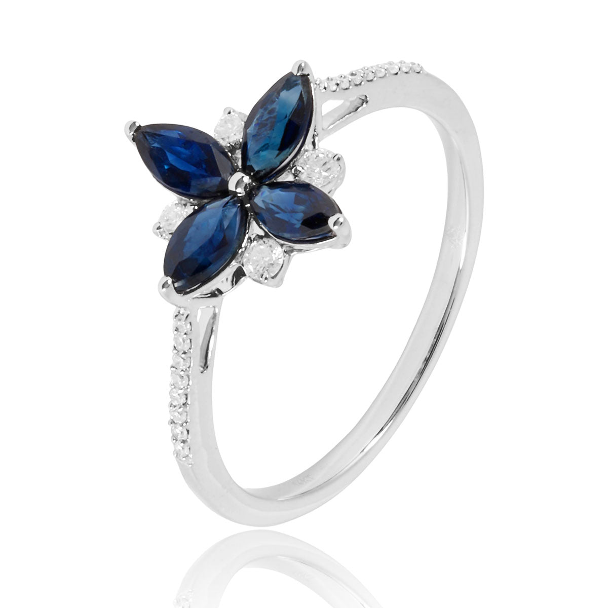 Marquise Flower Ring