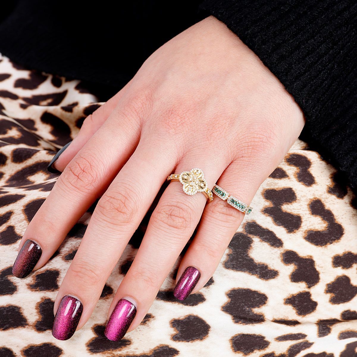 Vintage Lucky Clover Ring