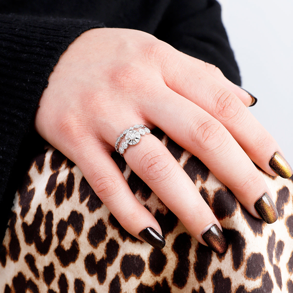 Sunburst Cluster Ring