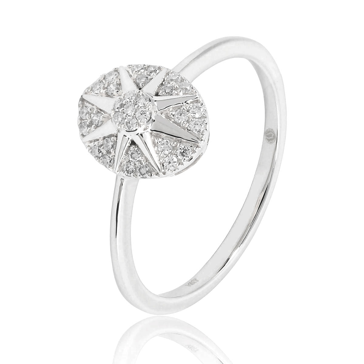 Sunburst Diamond Ring