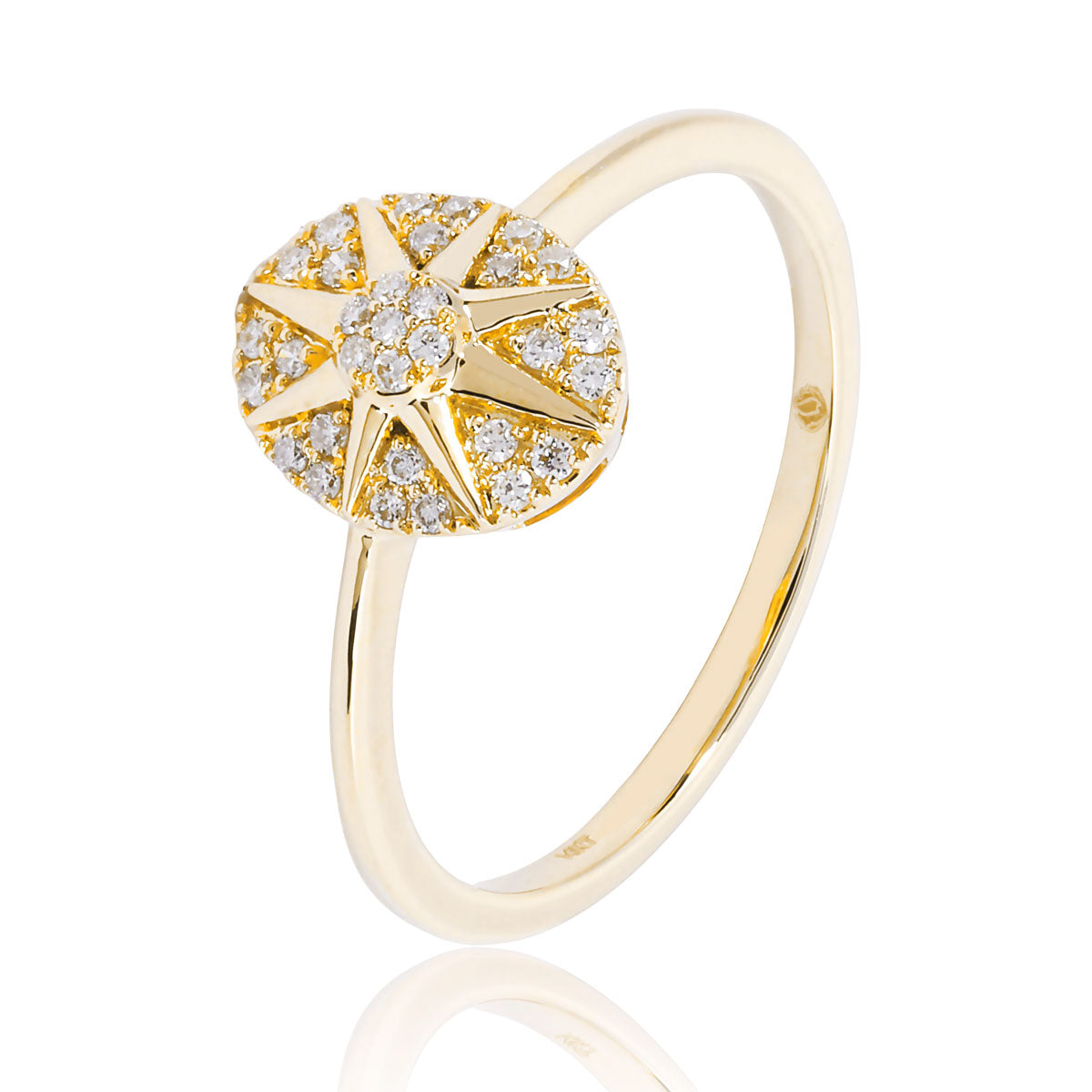 Sunburst Diamond Ring