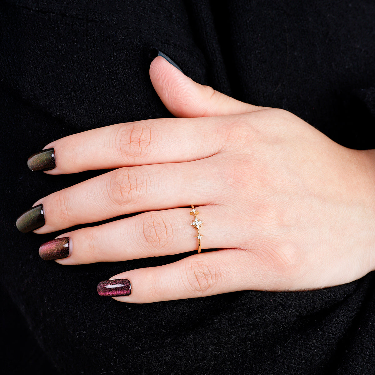 Starburst Trio Ring