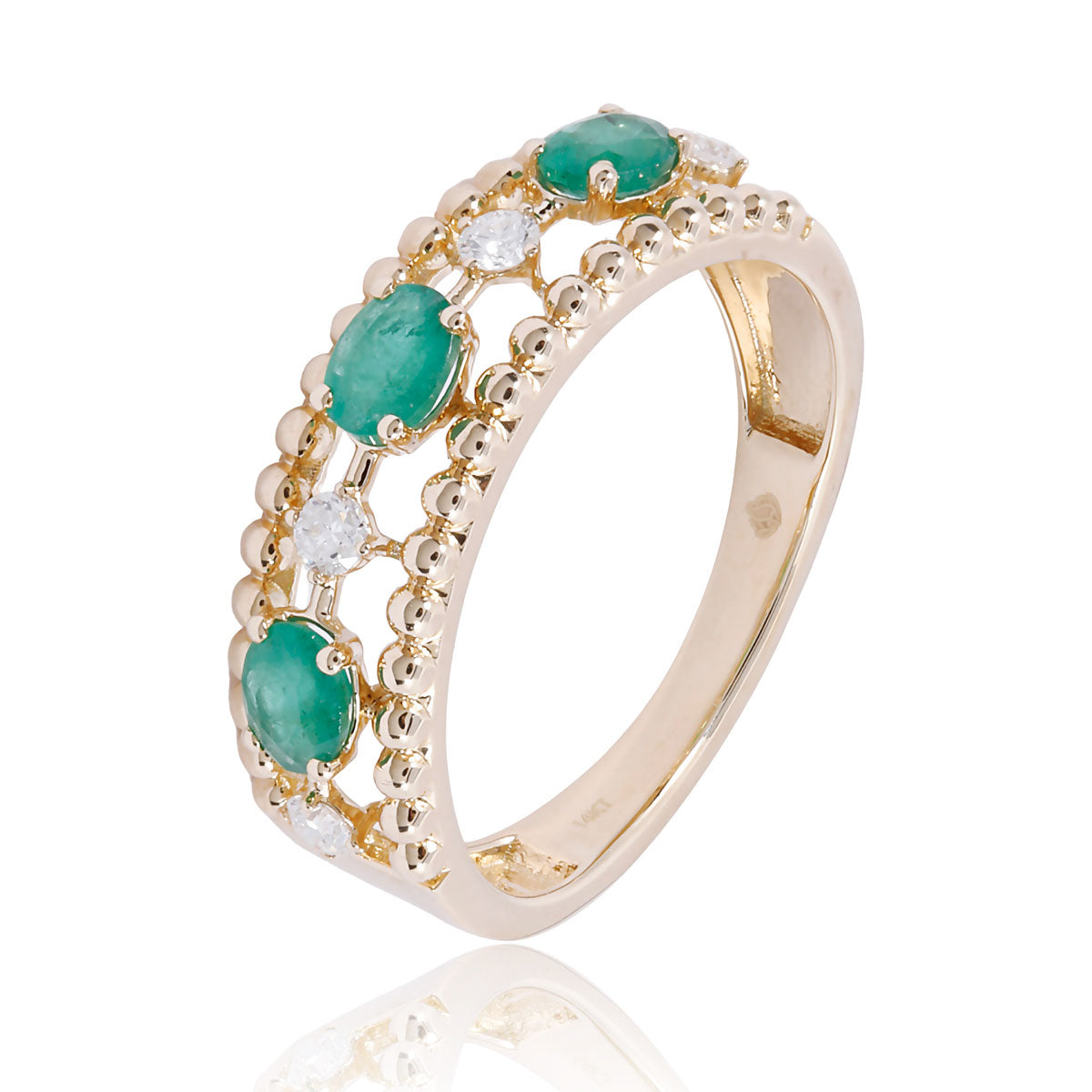 Beaded Precious Harmony Ring
