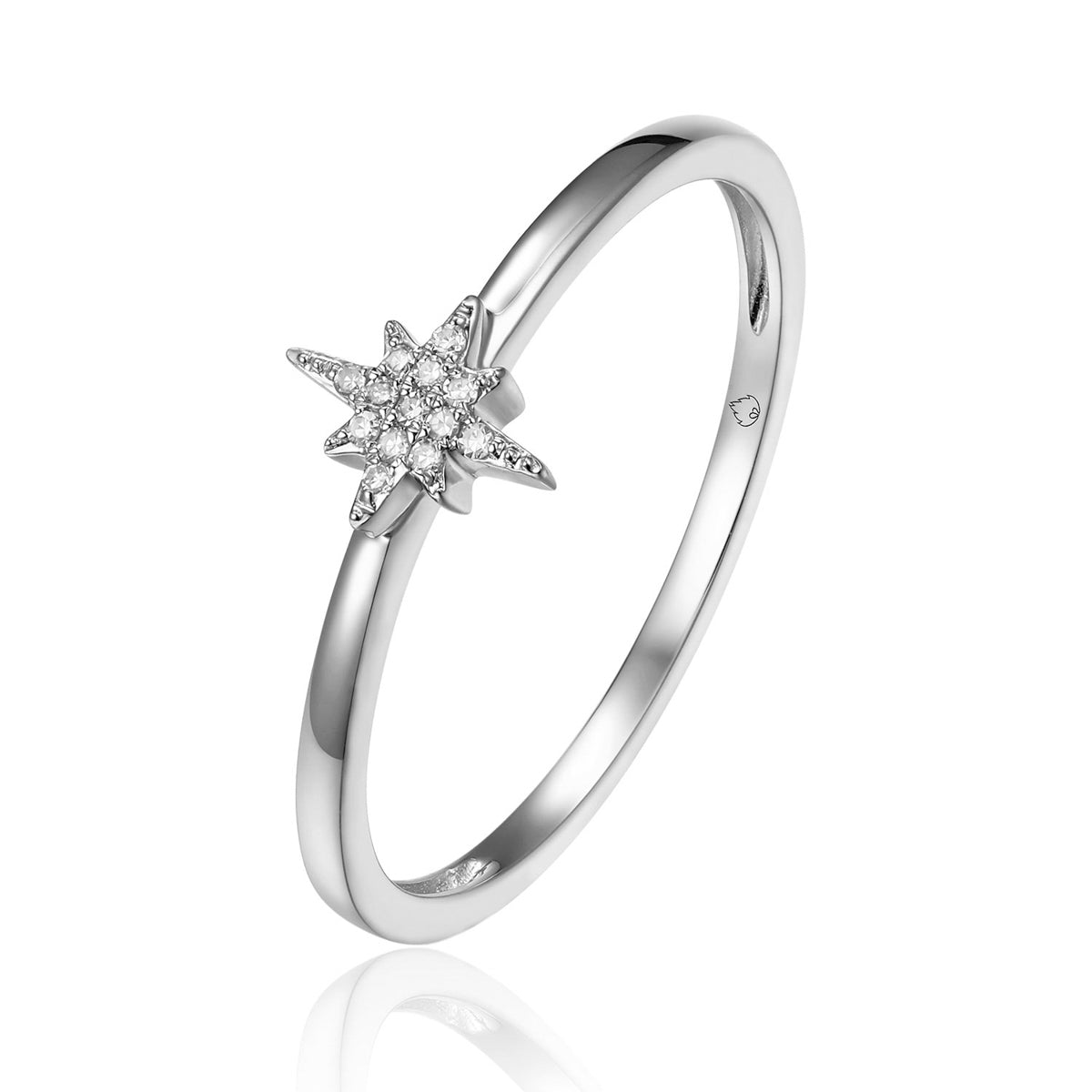 Starburst Dainty Diamond Ring