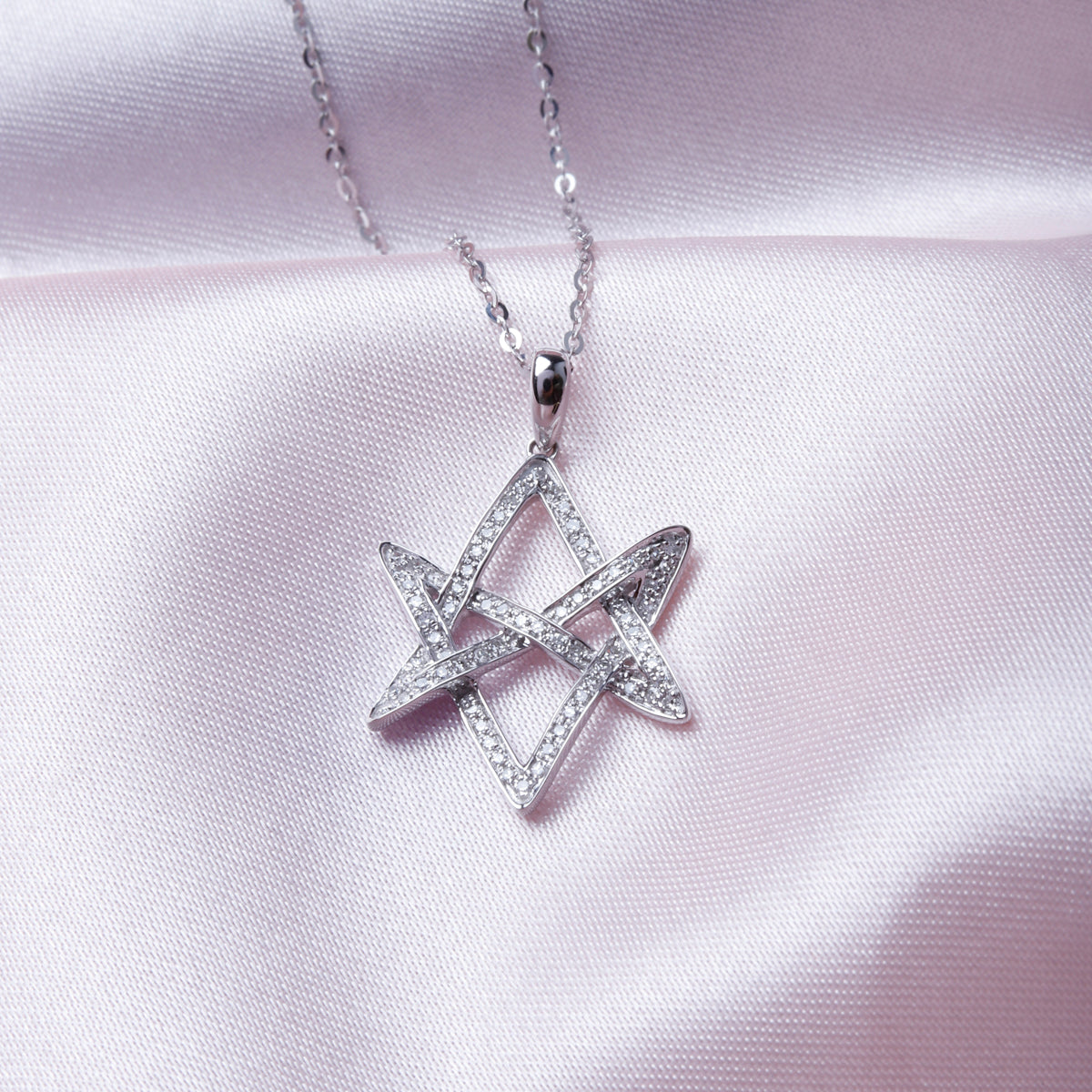 Star of David Diamond Necklace