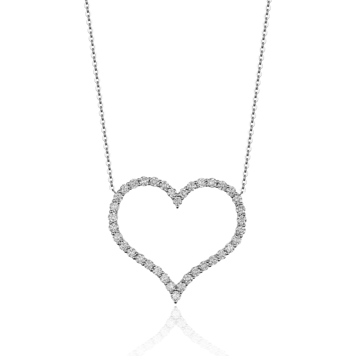 Wide Heart Necklace