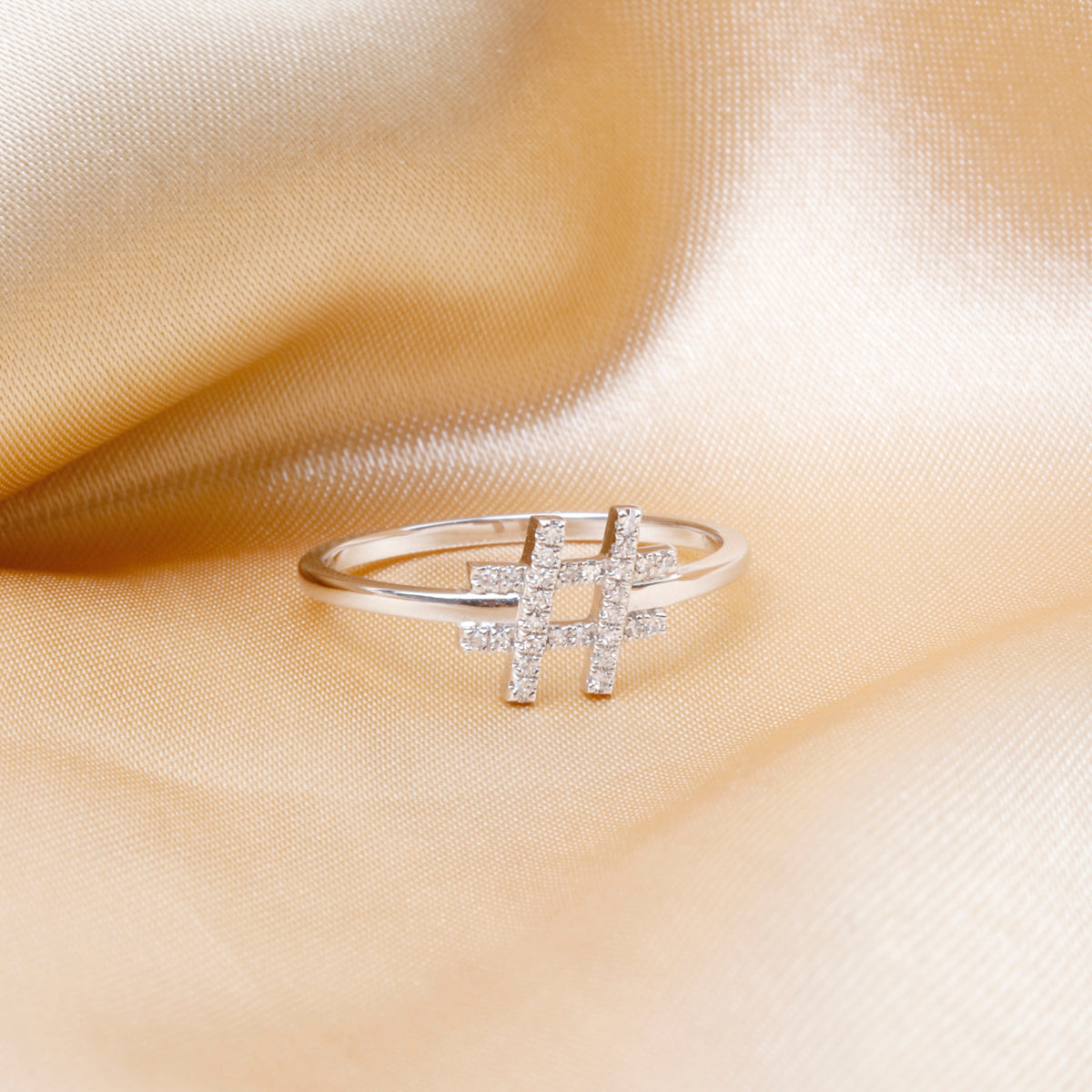 Hashtag Diamond Ring