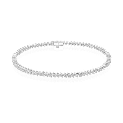 Two Prong Tennis Bracelet