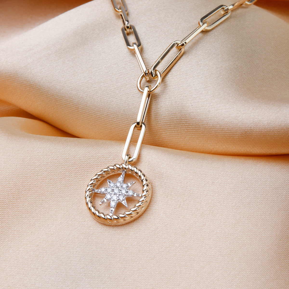 Framed Starbust Paperclip Chain