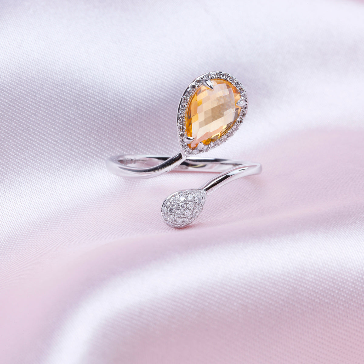 Bypass Pear Shaped Ring