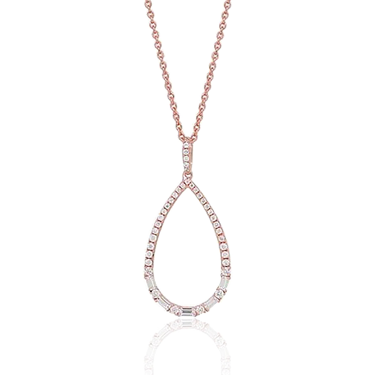 Teardrop Frame Necklace