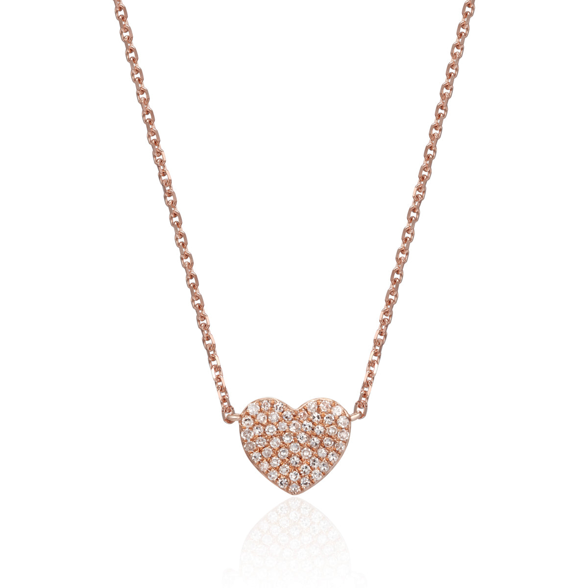 Pave Heart Necklace