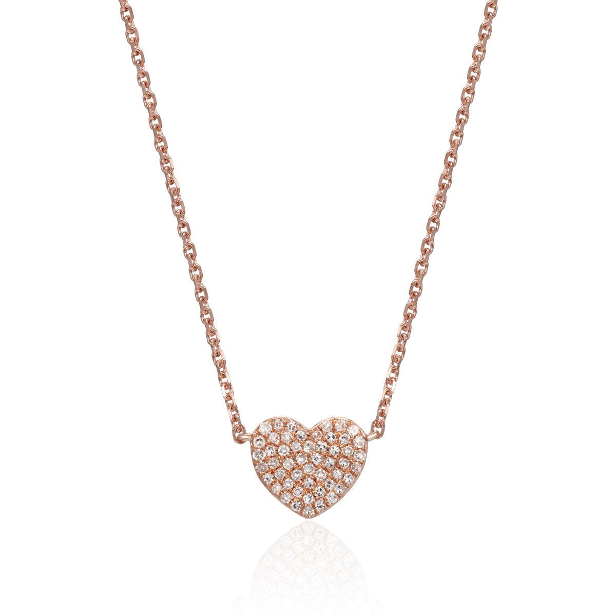 Pave Heart Necklace