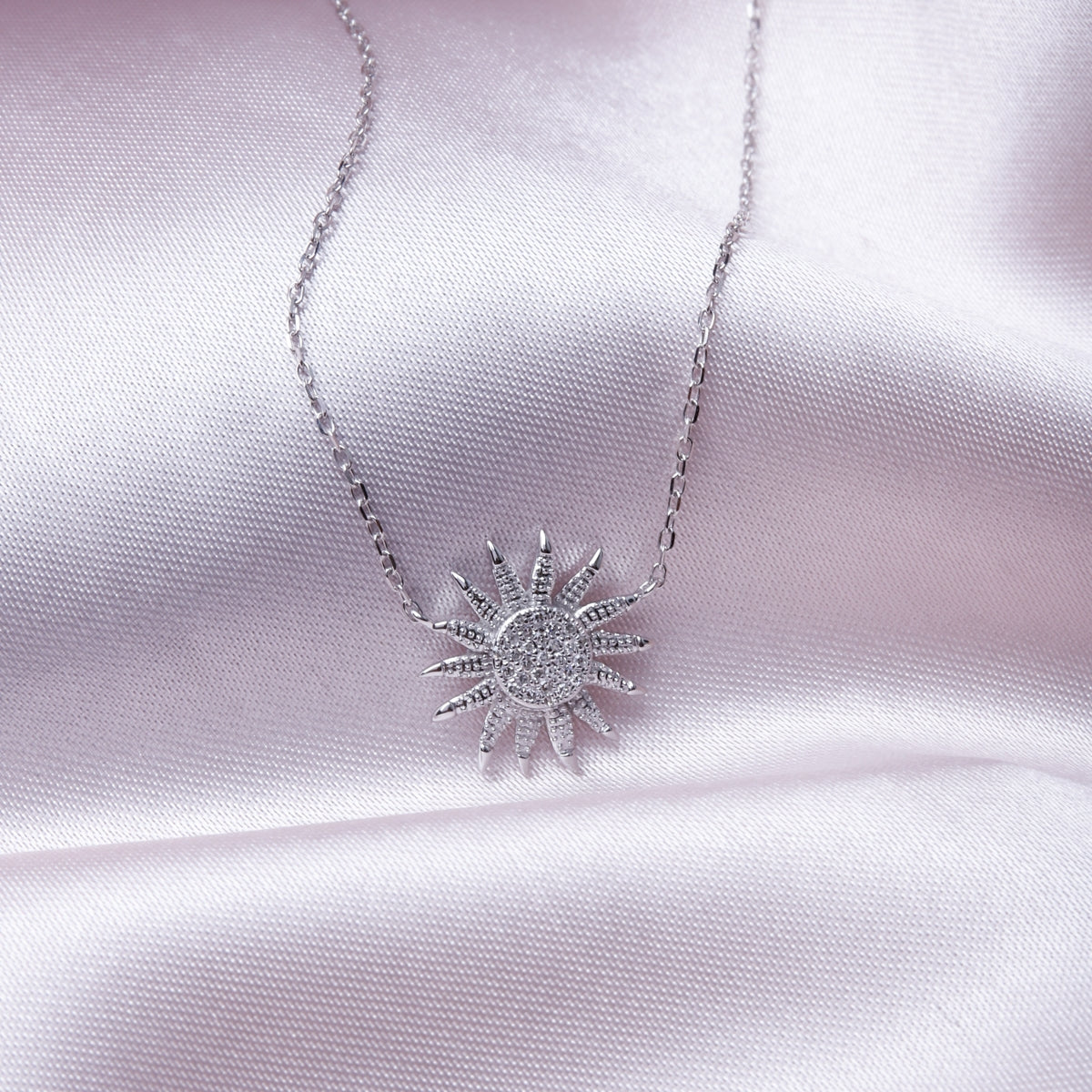 Sunflower Diamond Necklace