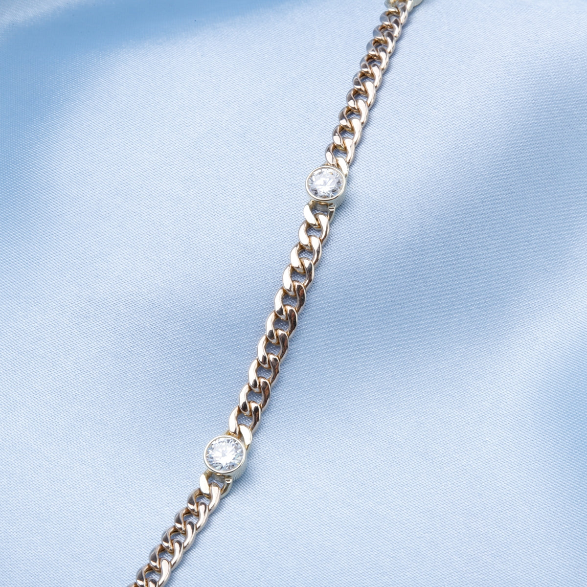 Diamond Bezel Set Bracelet