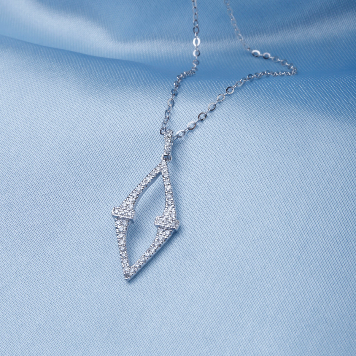 Classic Pave Long Diamond Necklace