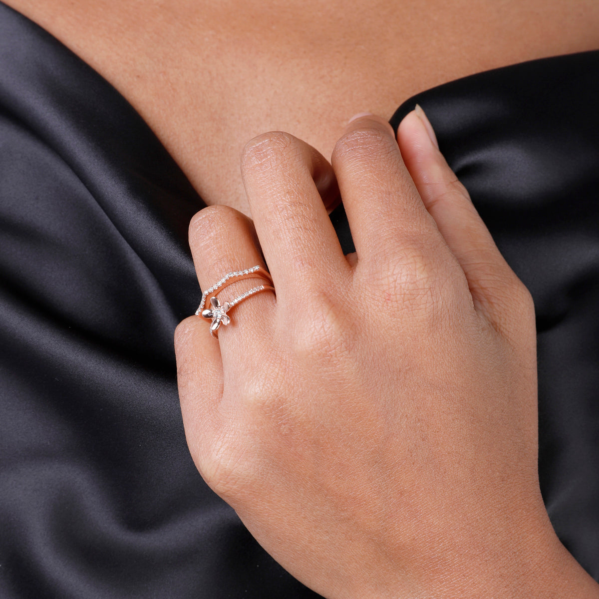 Thin Wave Pave Band