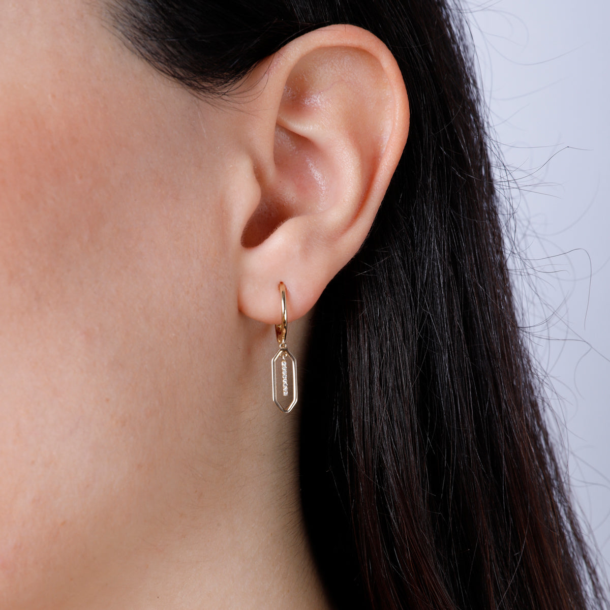 Open Marquis Dangle Earring