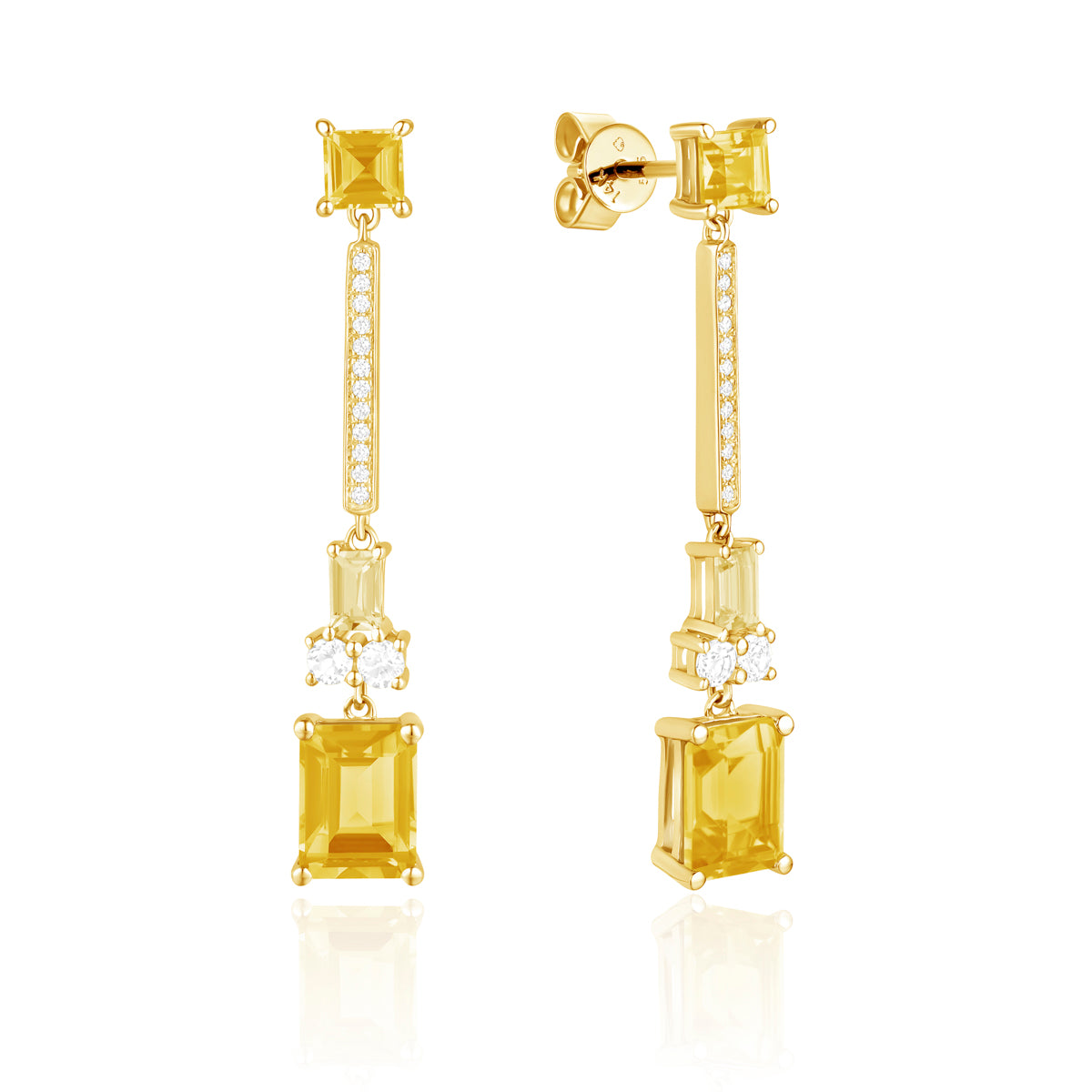 Emerald Cut Dangle