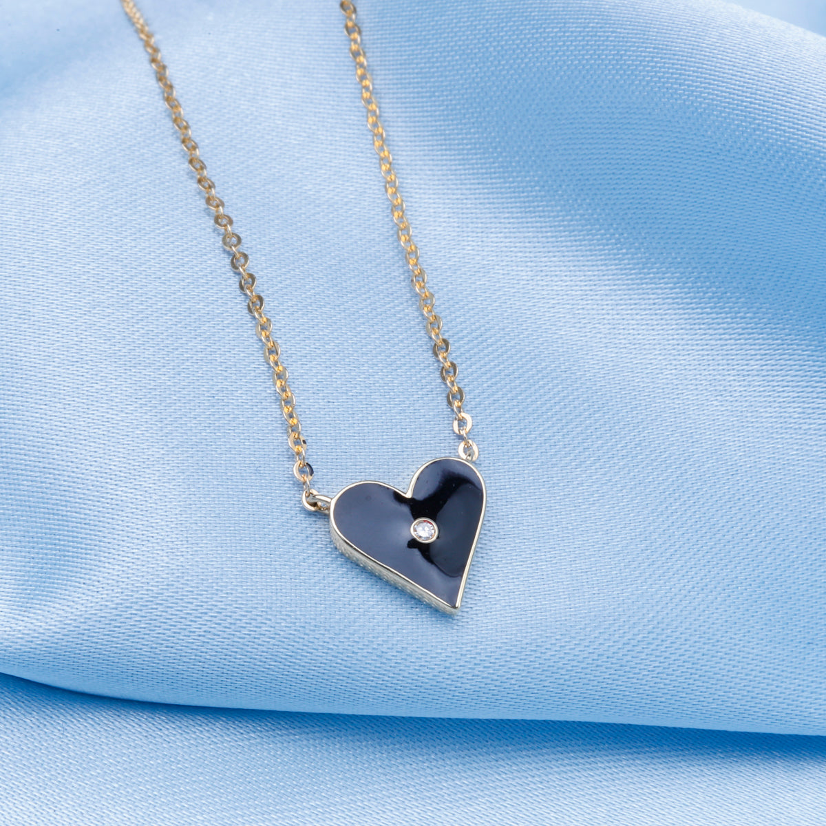 Enamel Heart Necklace