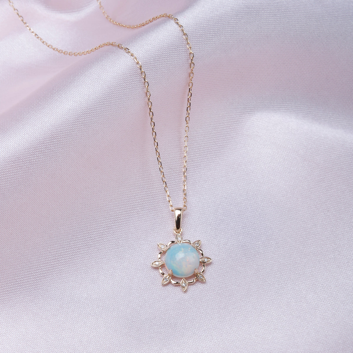 Opal Burst Necklace