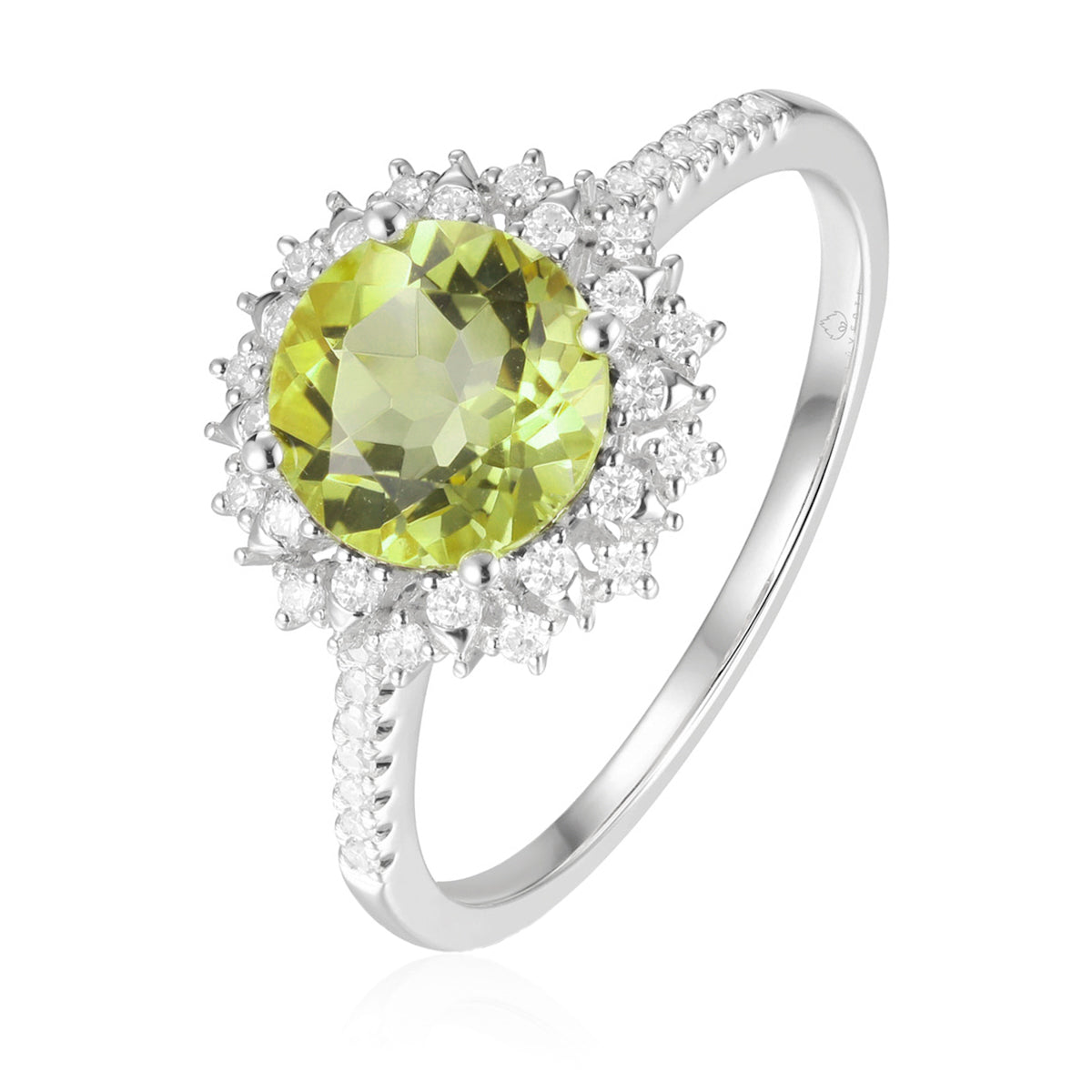 Cocktail Flower Ring crafted with floral motif with delicate gemstones and inspired diamond petals.