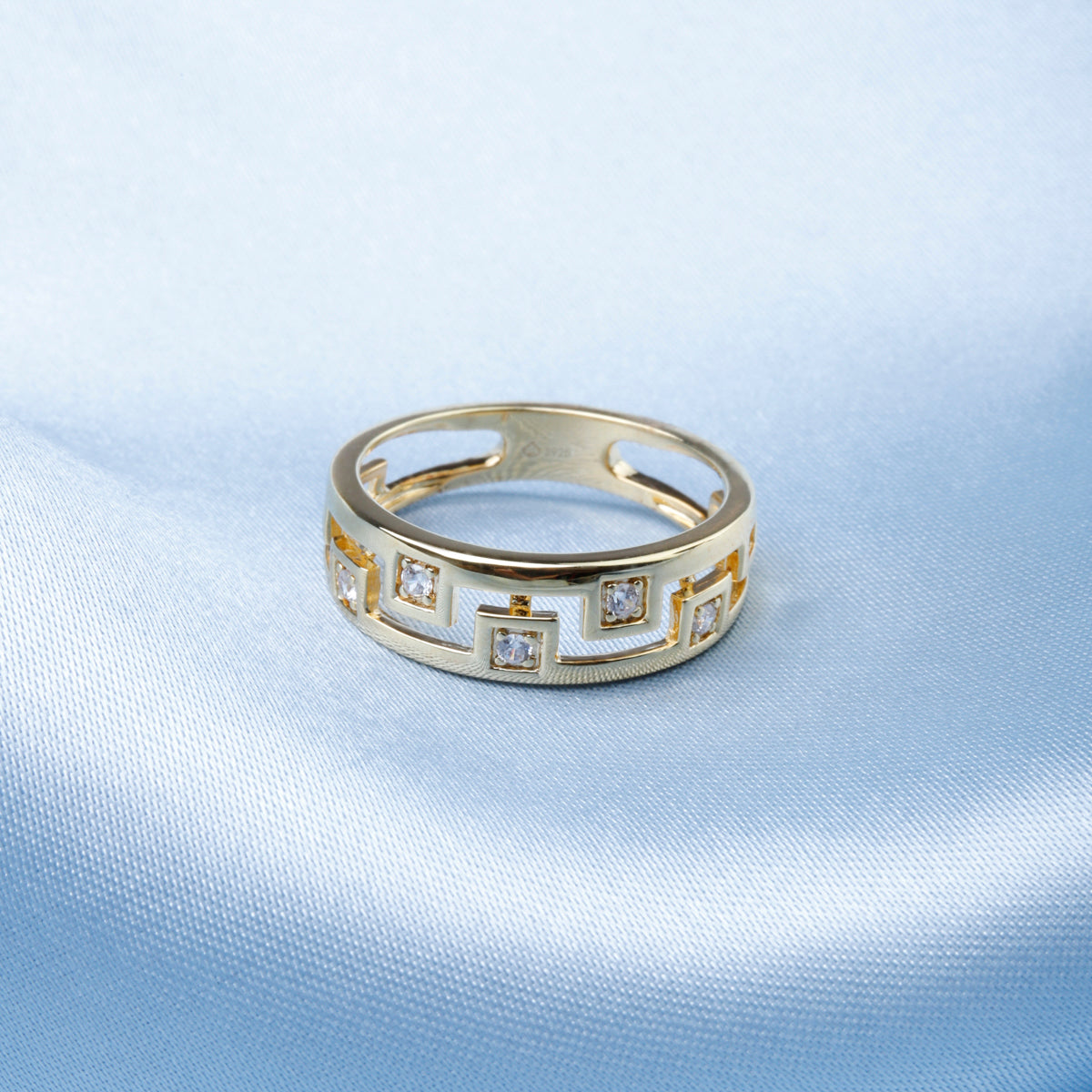 Greek Design Diamond Ring