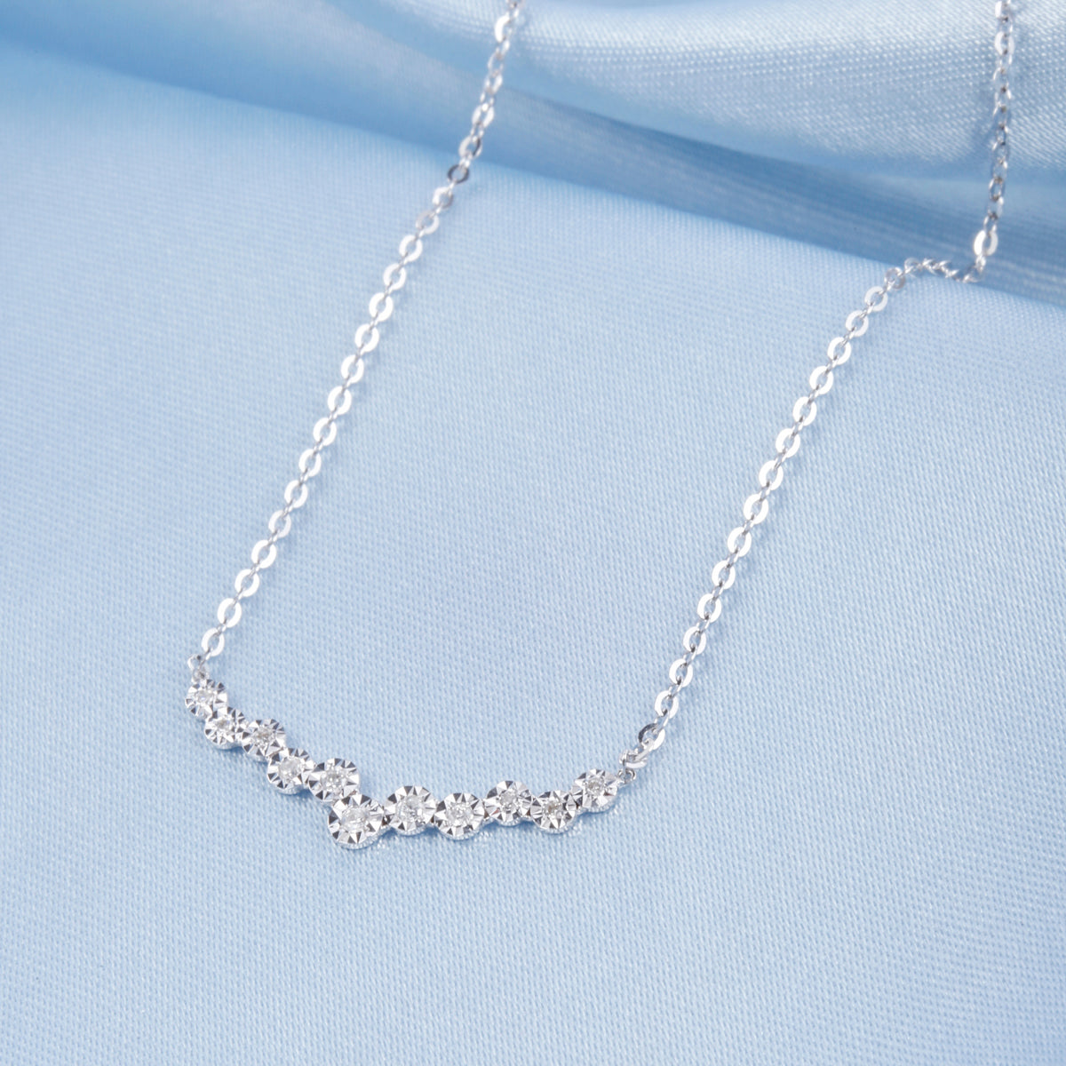 Freeform Cosmic Crescent Necklace