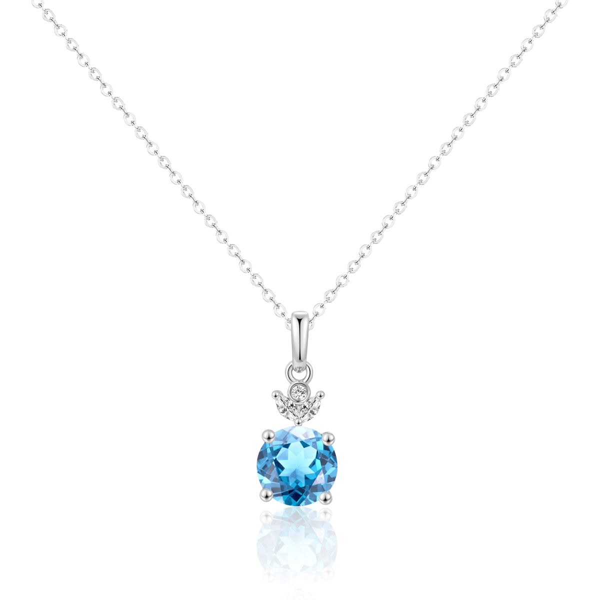 Sparkling Pendant Drop Necklace